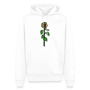 Sonnenblume Ölflanze Blüte lustige Geschenkidee - Männer Premium Bio Hoodie - Weiß - Vorne - Nico (187cm)