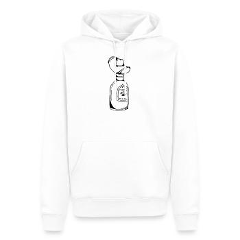 Alcool de liqueur Tequila sombrero - Sweat à capuche Premium bio Homme - blanc - Devant - Nico (187cm)