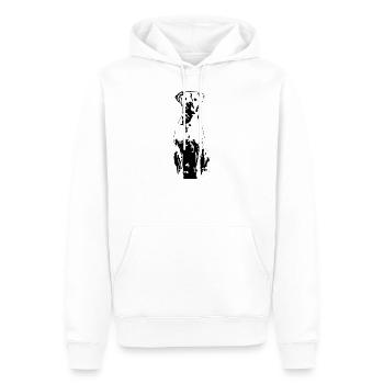 Dogo Argentino - Sweat à capuche Premium bio Homme - blanc - Devant - Nico (187cm)