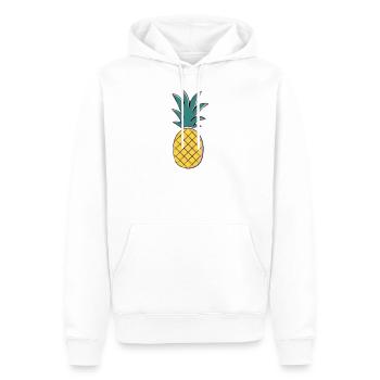 Pineapple - Sweat à capuche Premium bio Homme - blanc - Devant - Nico (187cm)