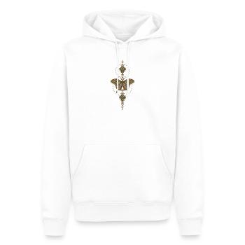 The elegance of the butterfly. - Men’s Premium Organic Hoodie - white - Front - Nico (187cm)