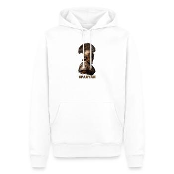 Ancien guerrier spartiate - Sweat à capuche Premium bio Homme - blanc - Devant - Nico (187cm)