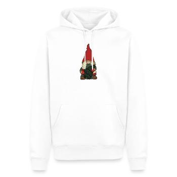 brownie - Men’s Premium Organic Hoodie - white - Front - Nico (187cm)