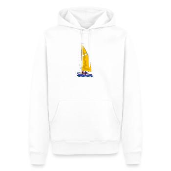 Voile - Sweat à capuche Premium bio Homme - blanc - Devant - Nico (187cm)