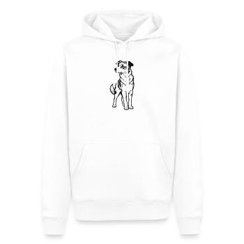 Australischer Schäferhund - Männer Premium Bio Hoodie - Weiß - Vorne - Nico (187cm)