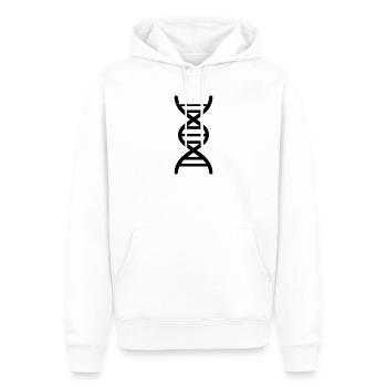 DNS - Männer Premium Bio Hoodie - Weiß - Vorne - Nico (187cm)