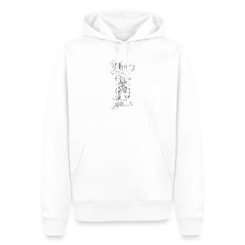 Mary Jane - Männer Premium Bio Hoodie - Weiß - Vorne - Nico (187cm)