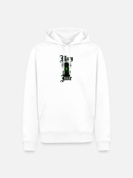 Mary_color_green_nowe1 - Männer Premium Bio Hoodie - Weiß