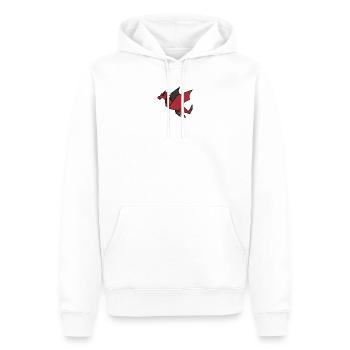 Origami Drache Rot Geometrisch - Männer Premium Bio Hoodie - Weiß - Vorne - Nico (187cm)