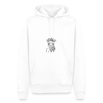 La Isla - Men’s Premium Organic Hoodie - white - Front - Nico (187cm)
