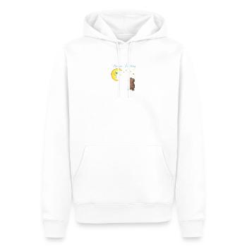Mamas Liebling - Männer Premium Bio Hoodie - Weiß - Vorne - Nico (187cm)