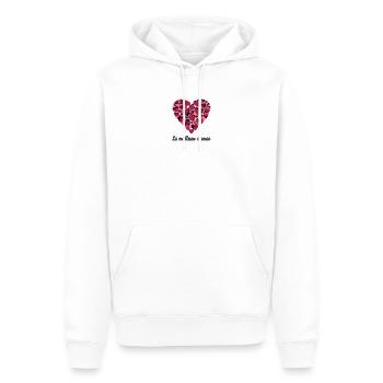 la meilleure maman - Männer Premium Bio Hoodie - Weiß - Vorne - Nico (187cm)
