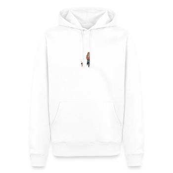Malen Radtour mit Hund und Kind - Männer Premium Bio Hoodie - Weiß - Vorne - Nico (187cm)