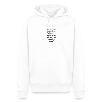 situation - Sweat à capuche Premium bio Homme - blanc - Devant - Nico (187cm)