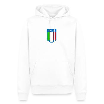 Hinweis Italia - Männer Premium Bio Hoodie - Weiß - Vorne - Nico (187cm)