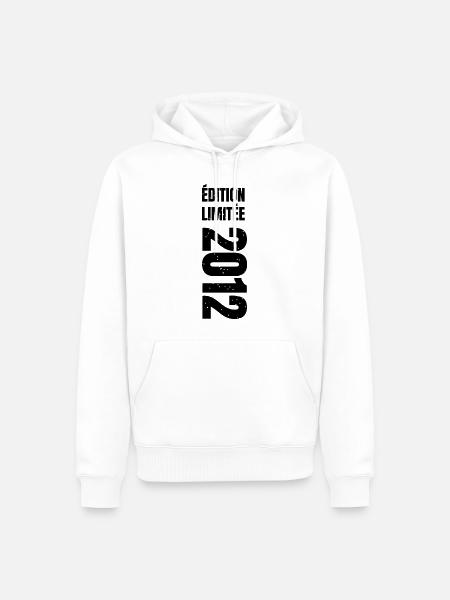 2012 édition limitée - Sweat à capuche Premium bio Homme - blanc