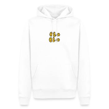 Bla Bla - Männer Premium Bio Hoodie - Weiß - Vorne - Nico (187cm)