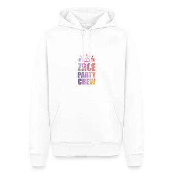Dire de l’équipe de fête Zrce - Sweat à capuche Premium bio Homme - blanc - Devant - Nico (187cm)