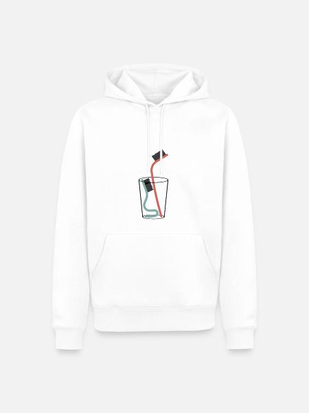 Toothbrushes - Men’s Premium Organic Hoodie - white
