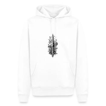 Knife Cutler Knife Lover - Men’s Premium Organic Hoodie - white - Front - Nico (187cm)