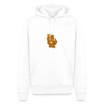 Buddha Mönch Namaste Buddhaful Tag I Geschenk - Männer Premium Bio Hoodie - Weiß - Vorne - Nico (187cm)