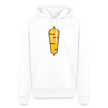 kebab - Sweat à capuche Premium bio Homme - blanc - Devant - Nico (187cm)