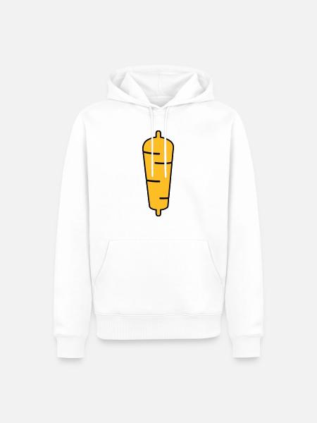 kebab - Sweat à capuche Premium bio Homme - blanc