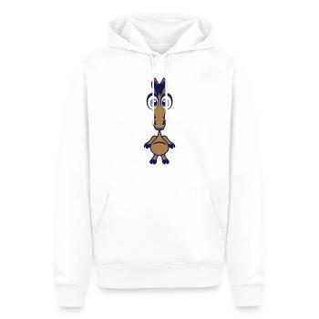 cheval animaux dessin - Sweat à capuche Premium bio Homme - blanc - Devant - Nico (187cm)