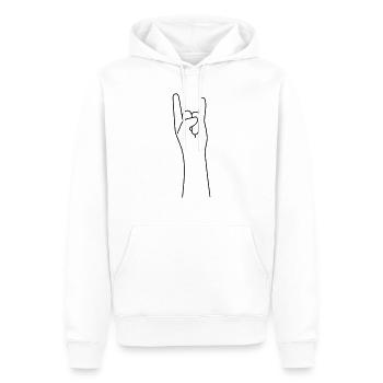 devil 2 - Männer Premium Bio Hoodie - Weiß - Vorne - Nico (187cm)