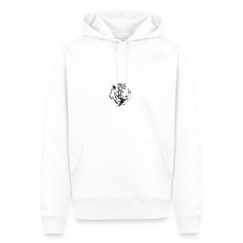 Wildtiere - Männer Premium Bio Hoodie - Weiß - Vorne - Nico (187cm)