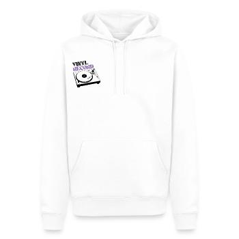 Vinyl Record | Motif Vinyle Musique - Sweat à capuche Premium bio Homme - blanc - Devant - Nico (187cm)