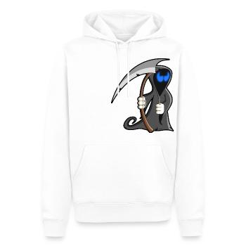 cartoon la faucheuse - Sweat à capuche Premium bio Homme - blanc - Devant - Nico (187cm)