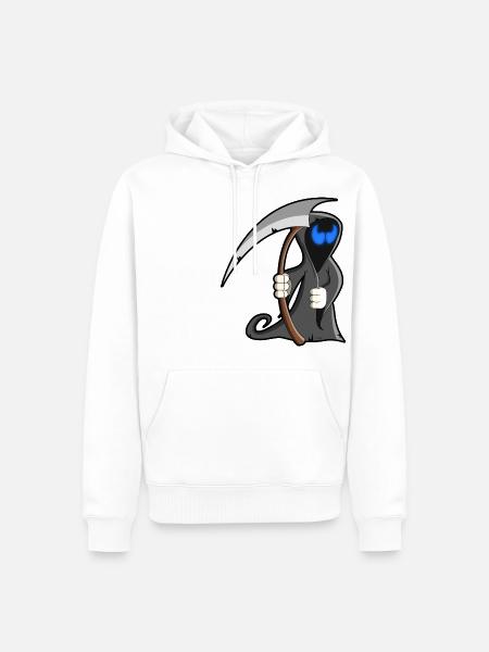 cartoon mower - Men’s Premium Organic Hoodie - white