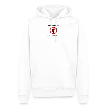 NO BOYFRIEND - Sweat à capuche Premium bio Homme - blanc - Devant - Nico (187cm)