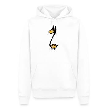 Lustige Giraffe - Männer Premium Bio Hoodie - Weiß - Vorne - Nico (187cm)