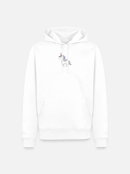 unicorn - Men’s Premium Organic Hoodie - white