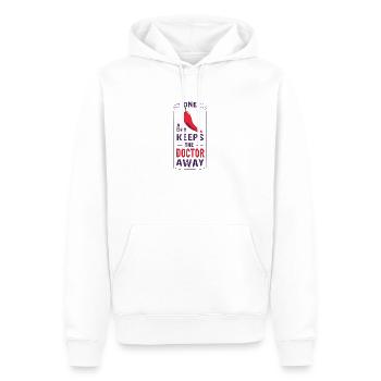 ONE CHILI a day keeps the doctor away - Männer Premium Bio Hoodie - Weiß - Vorne - Nico (187cm)