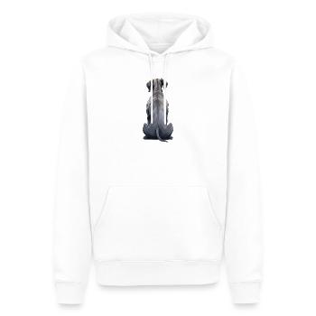 Deutsche Dogge - Männer Premium Bio Hoodie - Weiß - Vorne - Nico (187cm)