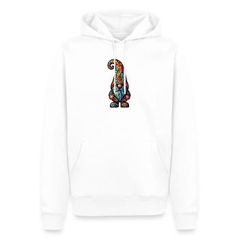 Gnom - Männer Premium Bio Hoodie - Weiß - Vorne - Nico (187cm)