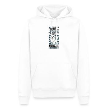 Angeln und Akbas - Männer Premium Bio Hoodie - Weiß - Vorne - Nico (187cm)