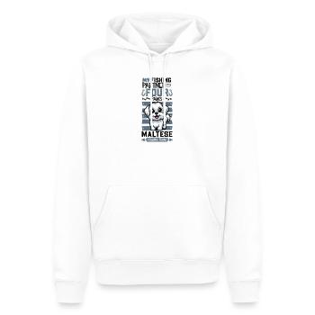 Angeln und Malteser - Männer Premium Bio Hoodie - Weiß - Vorne - Nico (187cm)