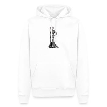 MESMERISIEREN - Männer Premium Bio Hoodie - Weiß - Vorne - Nico (187cm)