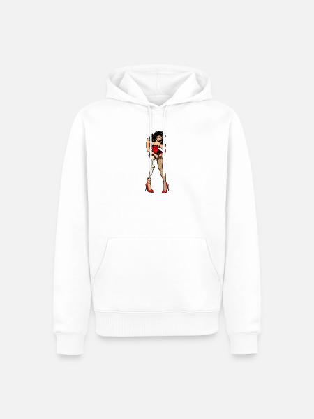 BARES BOUDOIR - Männer Premium Bio Hoodie - Weiß