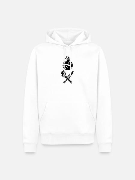 Zaubertrank Schwert Gilden Logo - Männer Premium Bio Hoodie - Weiß