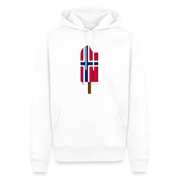 Taste of Norway - Men’s Premium Organic Hoodie - white - Front - Nico (187cm)