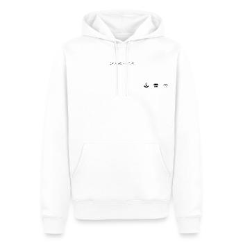 Gaming Love - Männer Premium Bio Hoodie - Weiß - Vorne - Nico (187cm)