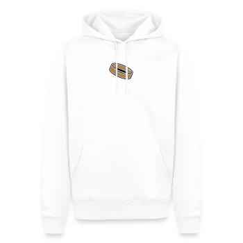 Anneau (2c) - Sweat à capuche Premium bio Homme - blanc - Devant - Nico (187cm)