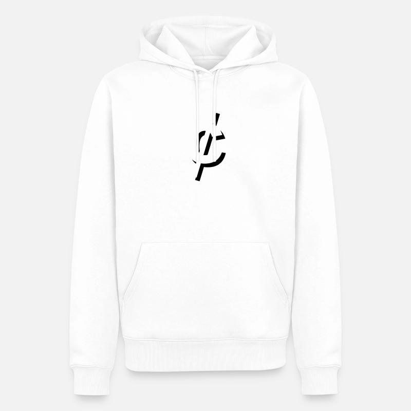 Domaines Cent - Sweat à capuche Premium bio Homme - blanc