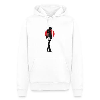 Femme Fatale - Männer Premium Bio Hoodie - Weiß - Vorne - Nico (187cm)