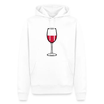 Weinglas, wein - Männer Premium Bio Hoodie - Weiß - Vorne - Nico (187cm)